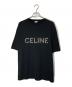 CELINE（セリーヌ）の古着「スタッズエンブロイダリー オーバーサイズTシャツ」｜ブラック