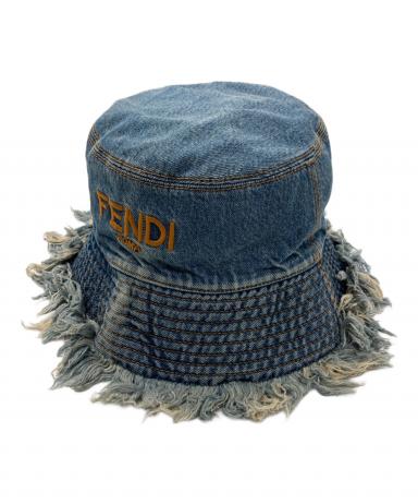 中古・古着通販】FENDI (フェンディ) フリンジデニムハット インディゴ