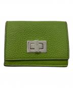 FENDIフェンディ）の古着「3つ折り財布」｜グリーン