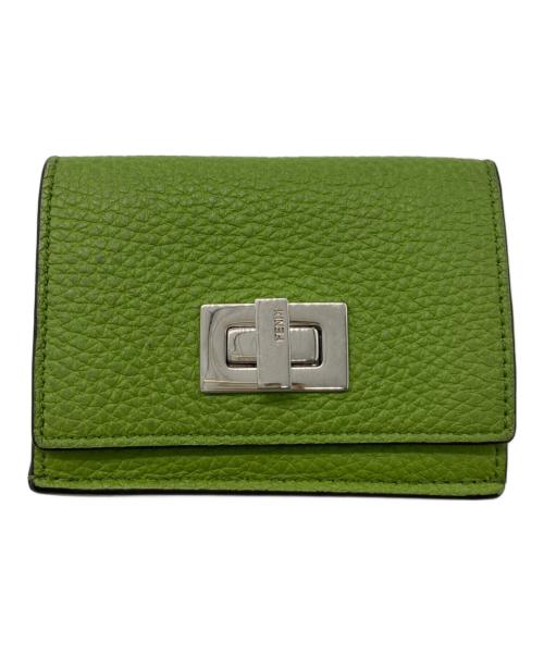 FENDI（フェンディ）FENDI (フェンディ) 3つ折り財布 グリーンの古着・服飾アイテム