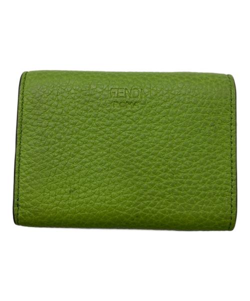 FENDI（フェンディ）FENDI (フェンディ) 3つ折り財布 グリーンの古着・服飾アイテム