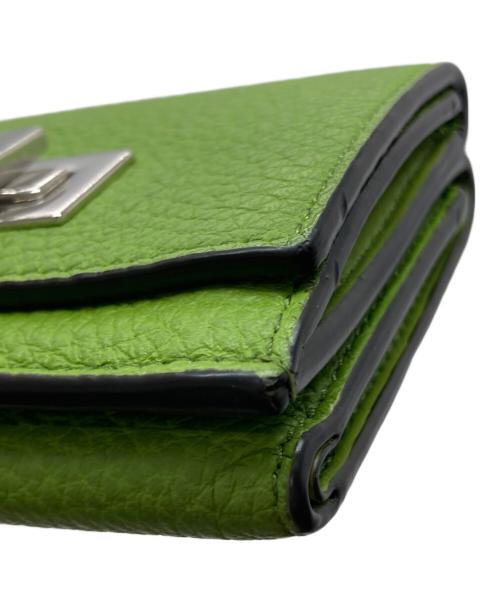 FENDI（フェンディ）FENDI (フェンディ) 3つ折り財布 グリーンの古着・服飾アイテム