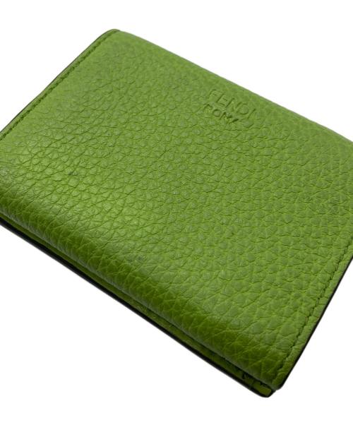 FENDI（フェンディ）FENDI (フェンディ) 3つ折り財布 グリーンの古着・服飾アイテム