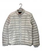DIESELディーゼル）の古着「パイピングパデッドジャケット」｜アイボリー