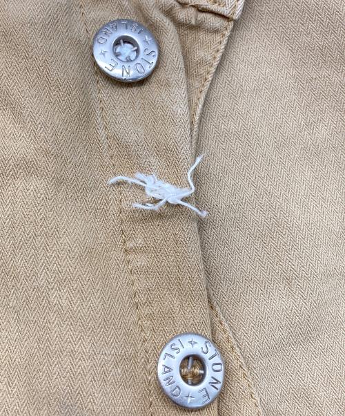 STONE ISLAND（ストーンアイランド）STONE ISLAND (ストーンアイランド) リネン混パンツ ベージュ サイズ:48の古着・服飾アイテム