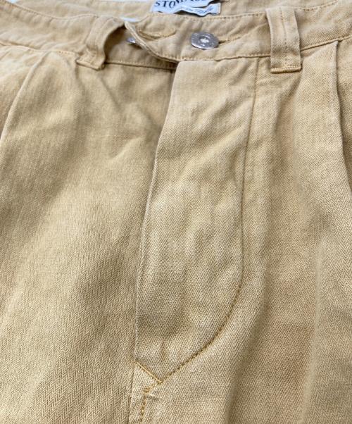 STONE ISLAND（ストーンアイランド）STONE ISLAND (ストーンアイランド) リネン混パンツ ベージュ サイズ:48の古着・服飾アイテム