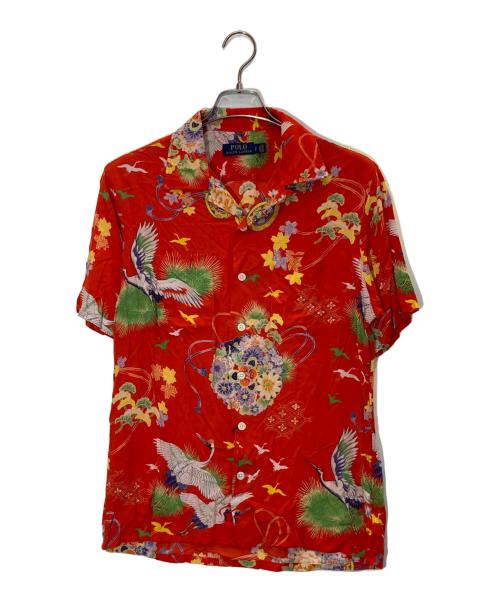 POLO RALPH LAUREN（ポロ・ラルフローレン）POLO RALPH LAUREN (ポロ・ラルフローレン) 和柄アロハシャツ レッド サイズ:Sの古着・服飾アイテム
