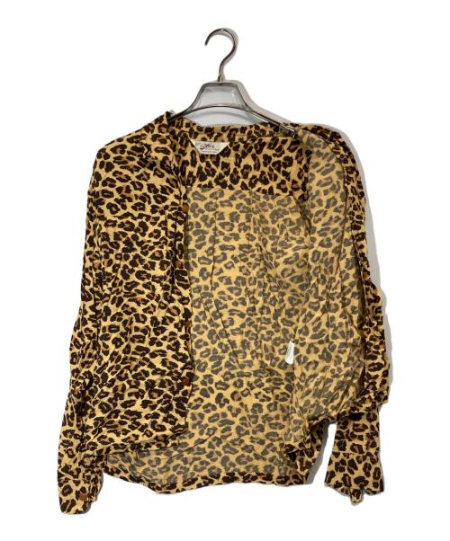 Star OF HOLLYWOOD（スターオブハリウッド）STAR OF HOLLYWOOD (スターオブハリウッド) HIGH DENSITY RAYON OPEN SHIRT “LEOPARD” ブラウン サイズ:Ⅿの古着・服飾アイテム