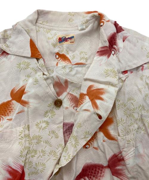 Sun Surf（サンサーフ）Sun Surf (サンサーフ) GOLD FISH アロハシャツ ベージュ サイズ:Ⅿの古着・服飾アイテム