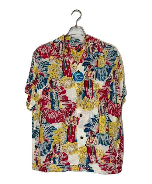 Sun Surf（サンサーフ）Sun Surf (サンサーフ) POSED HULA DANCER アロハシャツ マルチカラー サイズ:Ⅿの古着・服飾アイテム