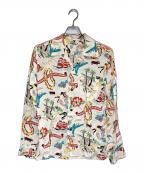 Sun Surfサンサーフ）の古着「ALOHA CENTENNIAL L/S アロハシャツ」｜ベージュ