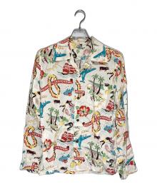 Sun Surf（サンサーフ）の古着「ALOHA CENTENNIAL L/S アロハシャツ」｜ベージュ