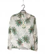 Sun Surfサンサーフ）の古着「DUKES PALM TREE アロハシャツ」｜ホワイト