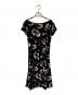LAUREN RALPH LAUREN (ローレン ラルフ ローレン) 花柄ワンピース ブラック サイズ:XS：4500円