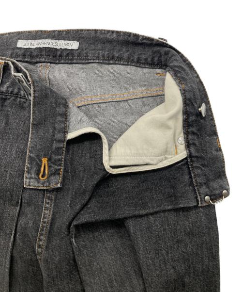 JOHN LAWRENCE SULLIVAN（ジョン ローレンス サリバン）JOHN LAWRENCE SULLIVAN (ジョン ローレンス サリバン) WASHED DENIM WIDE PANTS グレー サイズ:44の古着・服飾アイテム