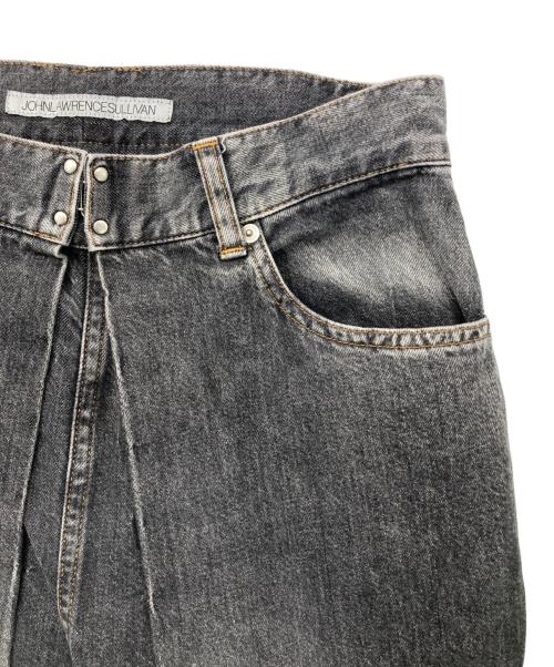 JOHN LAWRENCE SULLIVAN（ジョン ローレンス サリバン）JOHN LAWRENCE SULLIVAN (ジョン ローレンス サリバン) WASHED DENIM WIDE PANTS グレー サイズ:44の古着・服飾アイテム