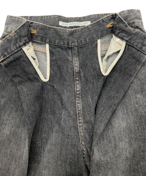 JOHN LAWRENCE SULLIVAN（ジョン ローレンス サリバン）JOHN LAWRENCE SULLIVAN (ジョン ローレンス サリバン) WASHED DENIM WIDE PANTS グレー サイズ:44の古着・服飾アイテム