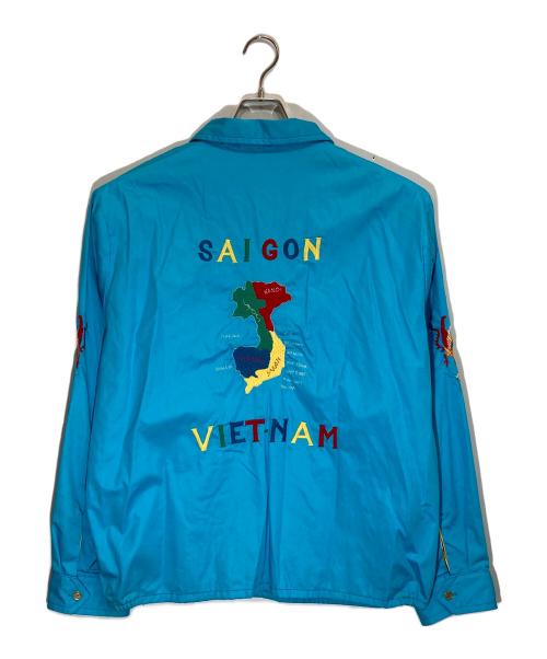 東洋エンタープライズ（トウヨウエンタープライズ）東洋エンタープライズ (トウヨウエンタープライズ) Mid 1960s Style Cotton Vietnam Jacket “VIETNAM MAP” スカイブルー サイズ:XLの古着・服飾アイテム
