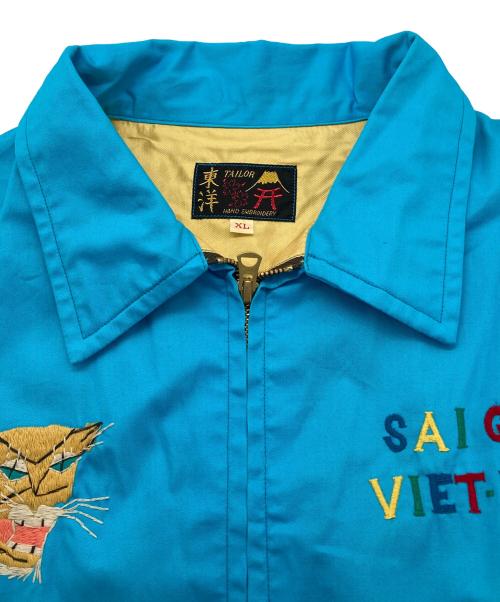東洋エンタープライズ（トウヨウエンタープライズ）東洋エンタープライズ (トウヨウエンタープライズ) Mid 1960s Style Cotton Vietnam Jacket “VIETNAM MAP” スカイブルー サイズ:XLの古着・服飾アイテム