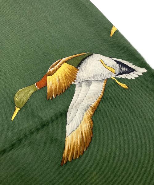 GUCCI（グッチ）GUCCI (グッチ) ウールシルクストール レッド×グリーン サイズ:-の古着・服飾アイテム