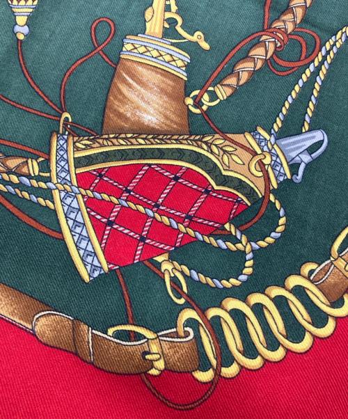 GUCCI（グッチ）GUCCI (グッチ) ウールシルクストール レッド×グリーン サイズ:-の古着・服飾アイテム