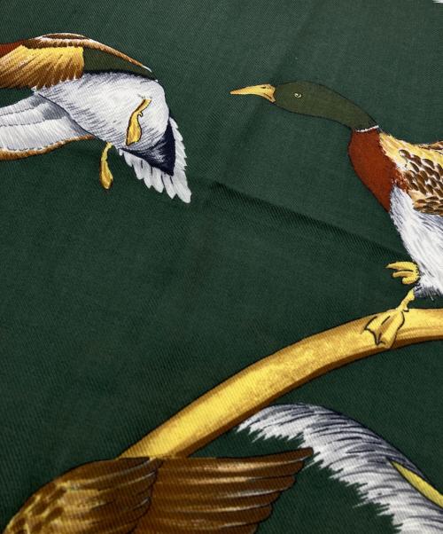 GUCCI（グッチ）GUCCI (グッチ) ウールシルクストール レッド×グリーン サイズ:-の古着・服飾アイテム