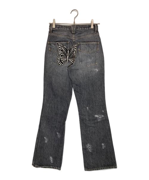 Needles（ニードルズ）Needles (ニードルズ) ASSORTED PATCHES boot-cut jean グレー サイズ:2の古着・服飾アイテム