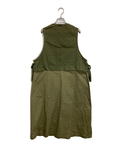 freada（フリーダ）Freada (フリーダ) WORKWARE (ワークウェア) 別注MILITARY 2WAY LONGVEST カーキ サイズ:-の古着・服飾アイテム