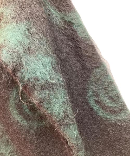 BEAMS BOY（ビームスボーイ）BEAMS BOY (ビームスボーイ) south2 west8 (サウスツー ウエストエイト) MOHAIR CARDIGAN ブラック×グリーン サイズ:XSの古着・服飾アイテム