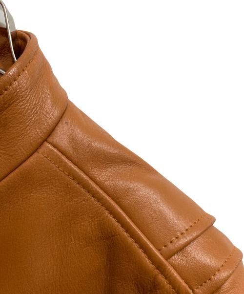 AVIREX（アヴィレックス）AVIREX (アヴィレックス) シングルライダースジャケット ブラウン サイズ:Mの古着・服飾アイテム