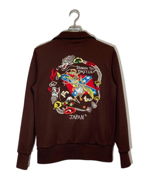 HOUSTON（ヒューストン）HOUSTON (ヒューストン) スカジャージ ブラウン サイズ:Mの古着・服飾アイテム