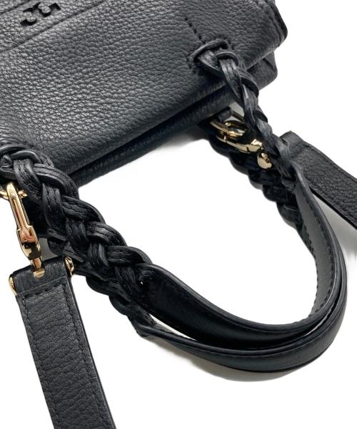 TORY BURCH（トリーバーチ）TORY BURCH (トリーバーチ) ハーフムーンスモール サッチェル バッグ ブラックの古着・服飾アイテム