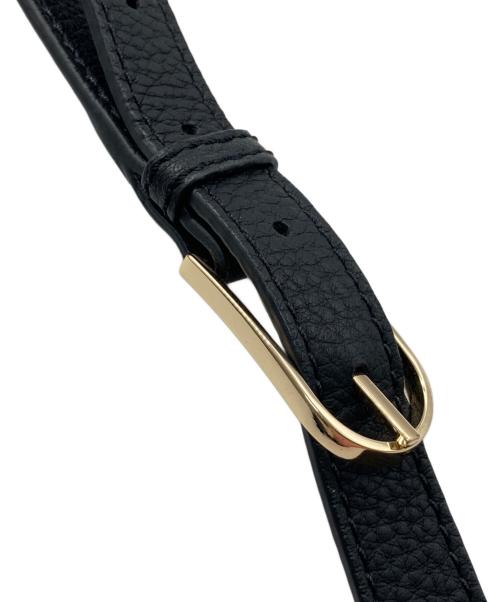 TORY BURCH（トリーバーチ）TORY BURCH (トリーバーチ) ハーフムーンスモール サッチェル バッグ ブラックの古着・服飾アイテム