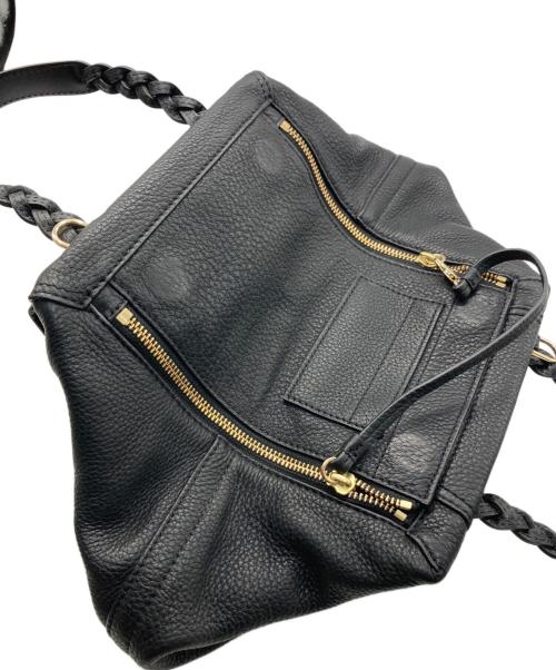 TORY BURCH（トリーバーチ）TORY BURCH (トリーバーチ) ハーフムーンスモール サッチェル バッグ ブラックの古着・服飾アイテム