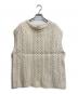 AURALEE（オーラリー）の古着「FRENCH MERINO ARAN KNIT VEST」｜アイボリー