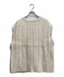 AURALEE (オーラリー) FRENCH MERINO ARAN KNIT VEST アイボリー：10000円