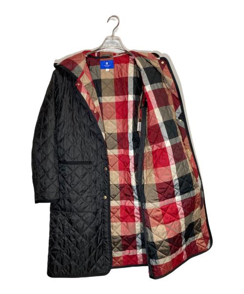 BLUE LABEL CRESTBRIDGE（ブルーレーベルクレストブリッジ）BLUE LABEL CRESTBRIDGE (ブルーレーベルクレストブリッジ) フーデットキルティングコート ブラック サイズ:38の古着・服飾アイテム