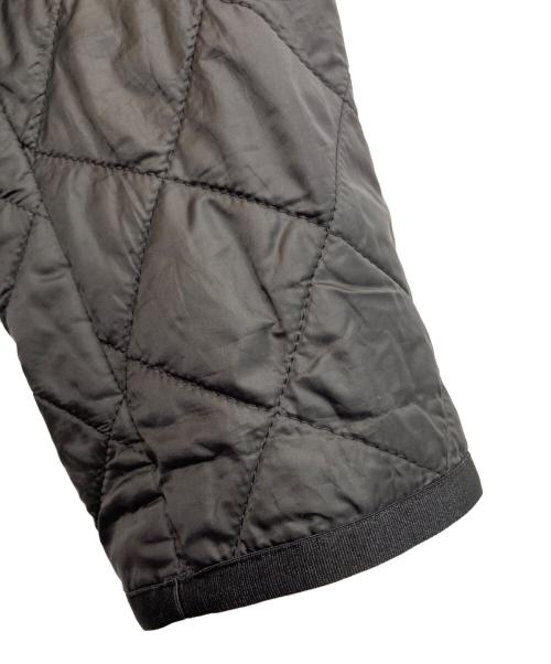 BLUE LABEL CRESTBRIDGE（ブルーレーベルクレストブリッジ）BLUE LABEL CRESTBRIDGE (ブルーレーベルクレストブリッジ) フーデットキルティングコート ブラック サイズ:38の古着・服飾アイテム