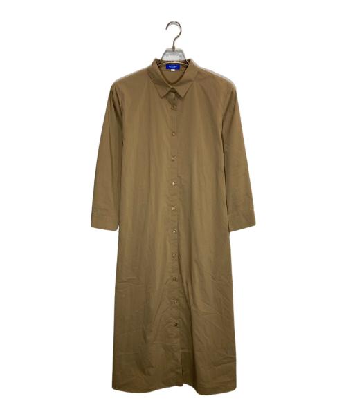 BLUE LABEL CRESTBRIDGE（ブルーレーベルクレストブリッジ）BLUE LABEL CRESTBRIDGE (ブルーレーベルクレストブリッジ) トレンチシャツワンピース ベージュ サイズ:36の古着・服飾アイテム