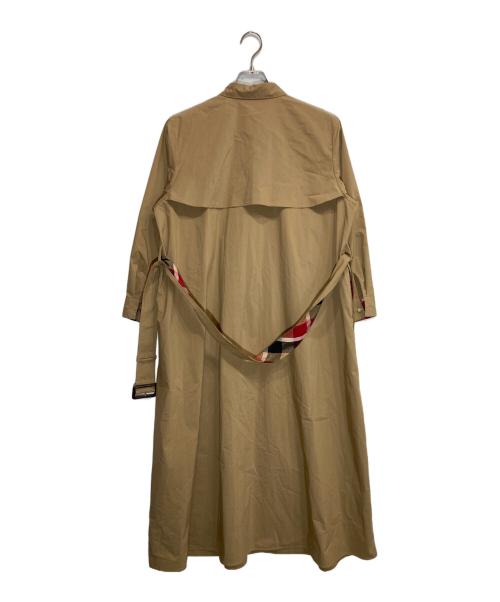 BLUE LABEL CRESTBRIDGE（ブルーレーベルクレストブリッジ）BLUE LABEL CRESTBRIDGE (ブルーレーベルクレストブリッジ) トレンチシャツワンピース ベージュ サイズ:36の古着・服飾アイテム