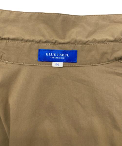 BLUE LABEL CRESTBRIDGE（ブルーレーベルクレストブリッジ）BLUE LABEL CRESTBRIDGE (ブルーレーベルクレストブリッジ) トレンチシャツワンピース ベージュ サイズ:36の古着・服飾アイテム