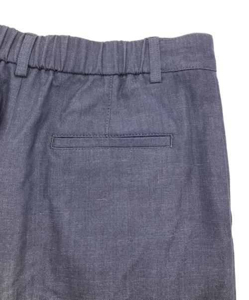 23区（ニジュウサンク）23区 (ニジュウサンク) デニムライクシャンブレー ワイドパンツ ネイビー サイズ:40の古着・服飾アイテム