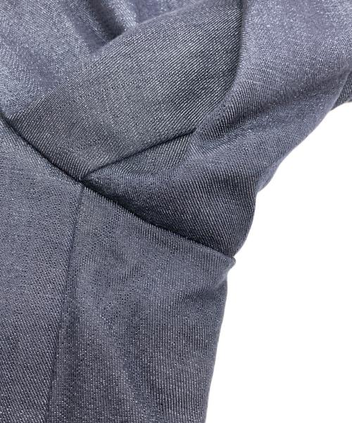 23区（ニジュウサンク）23区 (ニジュウサンク) デニムライクシャンブレー ワイドパンツ ネイビー サイズ:40の古着・服飾アイテム