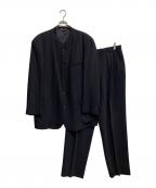 EMPORIO ARMANIエンポリオアルマーニ）の古着「スタンドカラーセットアップ」｜ネイビー