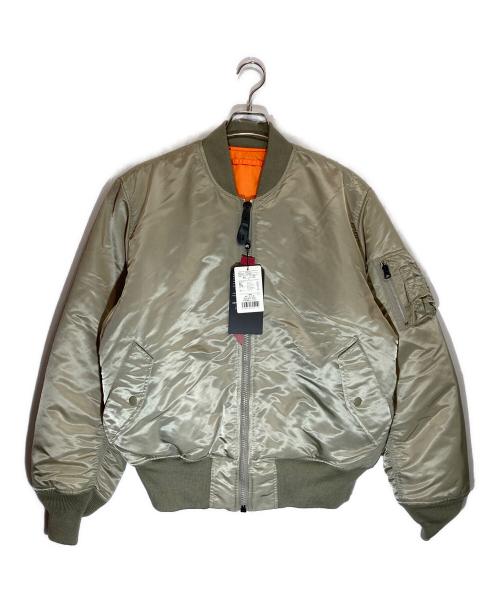 ALPHA（アルファ）ALPHA (アルファ) フライトジャケット カーキ サイズ:Lの古着・服飾アイテム