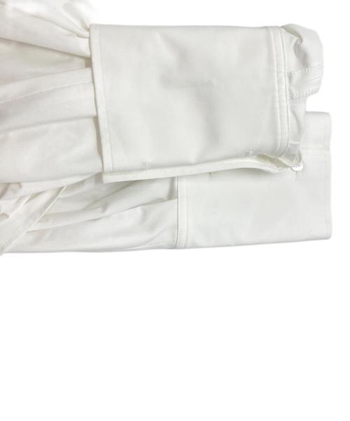 LE PHIL（ル フィル）LE PHIL (ル フィル) ノーカラーワイドブラウス ホワイト サイズ:FREEの古着・服飾アイテム