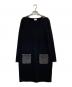 CHANEL（シャネル）の古着「マトラッセポケットカシミヤ混ワンピース」｜ブラック