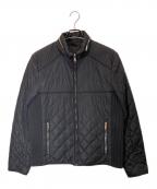 PRADAプラダ）の古着「トライアングルプレート キルティングジャケット」｜ブラック