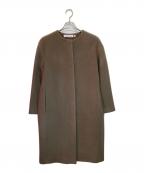 DRESSTERIORドレステリア）の古着「ノーカラーコート」｜オリーブ