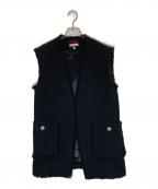 DRESSTERIORドレステリア）の古着「ツィードジレ」｜ブラック